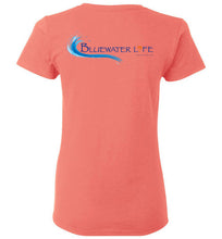 Bluewater-Life Logo Front and Back Gildan Womens Short-Sleeve