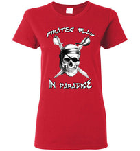 Pirates Play in Paradise Womens T- Shirt