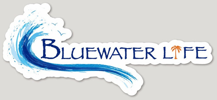 Bluewater Life Logo Decal 11.29 X 5 Inch