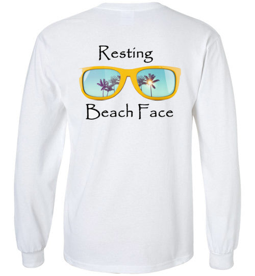Resting Beach Face Long Sleeve T-Shirt